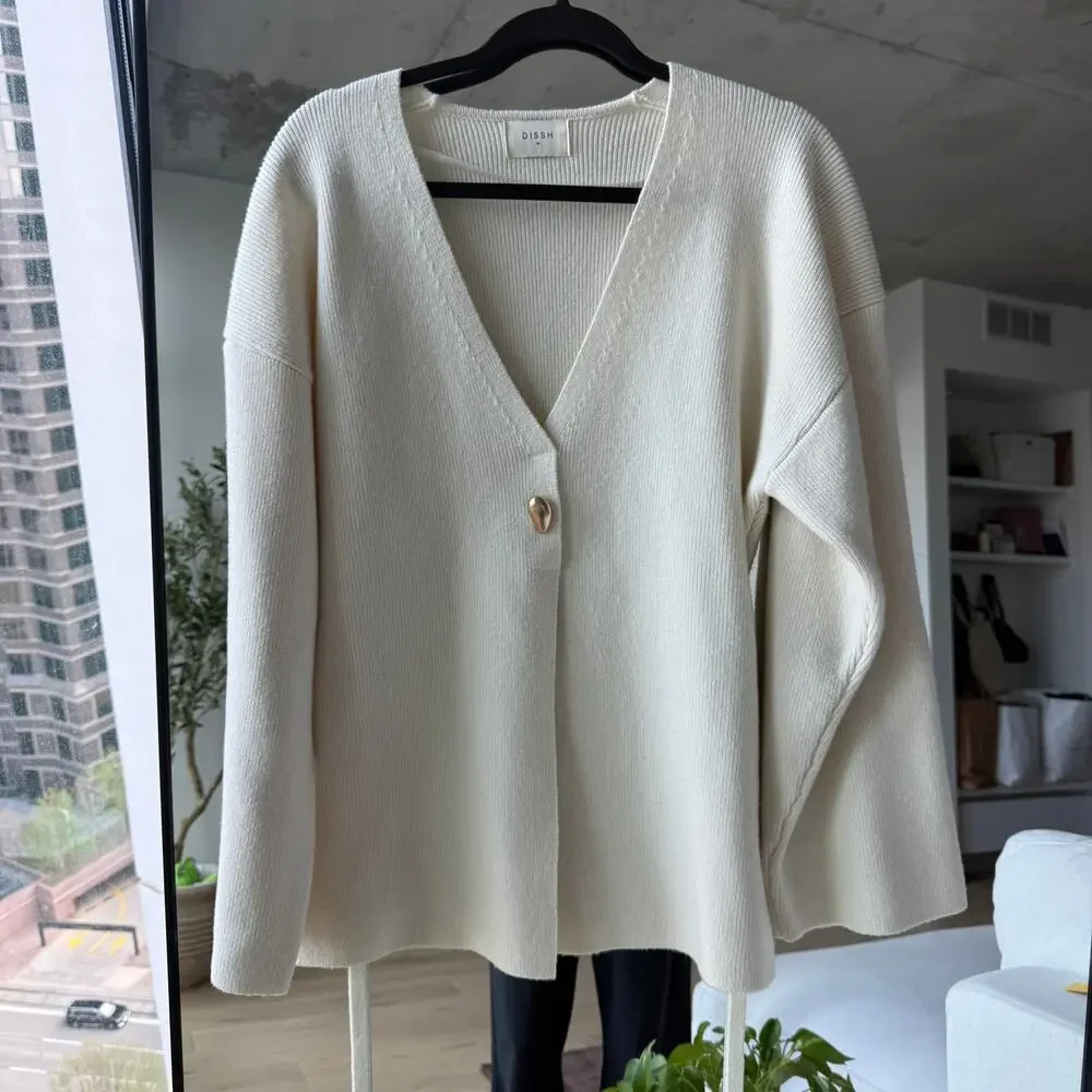 Dissh Scout Knit Cardigan Sweater Top - Picture 2 of 5